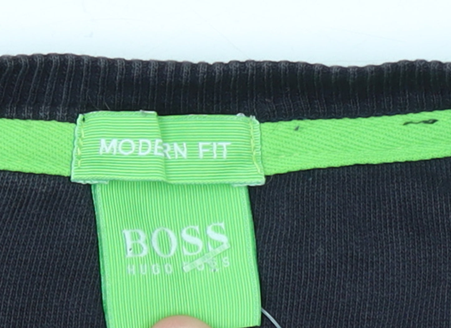 Hugo Boss Mens Black XL Crew Neck Pullover Sweatshirt Modern Fit