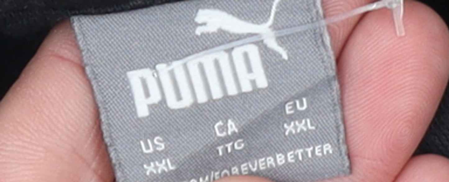 Puma Men's Black 2XL Track Jacket Full Zip Sportswear