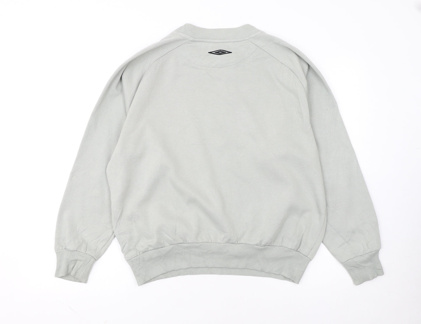 Umbro Men's Grey Crew Neck Pullover Sweatshirt M Regular Fit