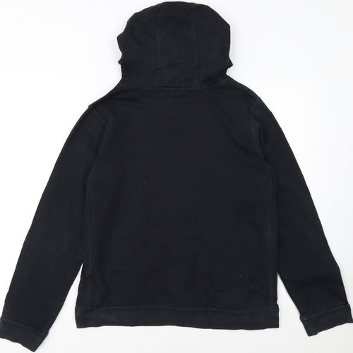 Nike Boys Black XL Pullover Hoodie with Logo Graphic Print
