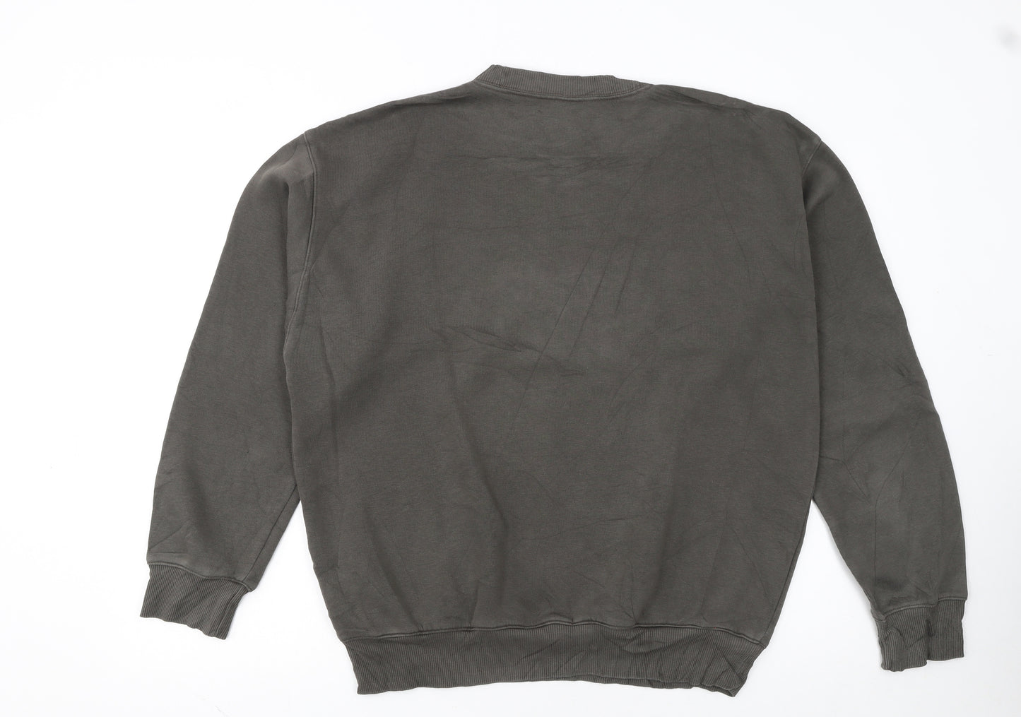 Reebok Men's Grey Small Crew Neck Pullover Sweatshirt