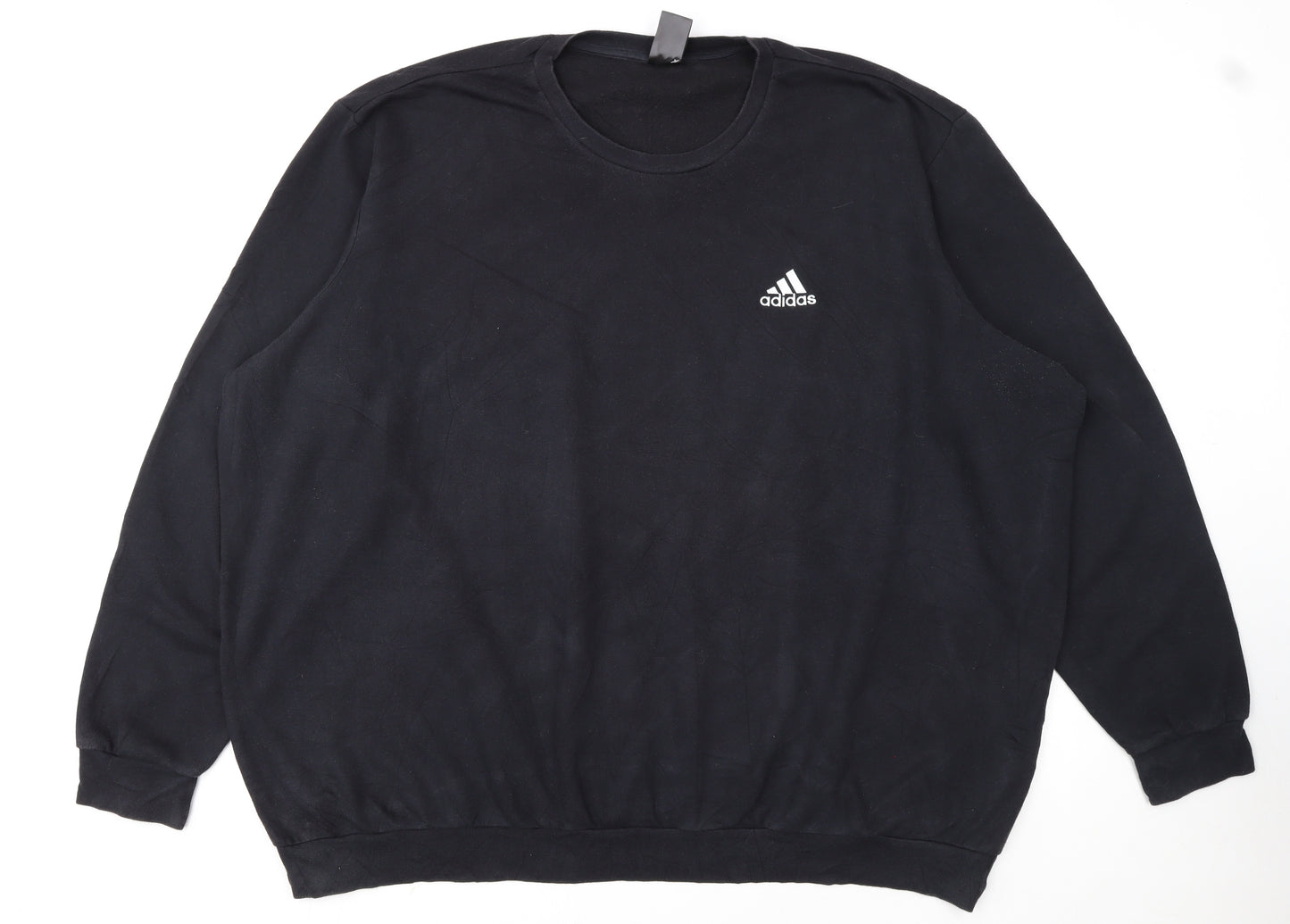 Adidas Mens Black 4XL Pullover Crew Neck Sweatshirt
