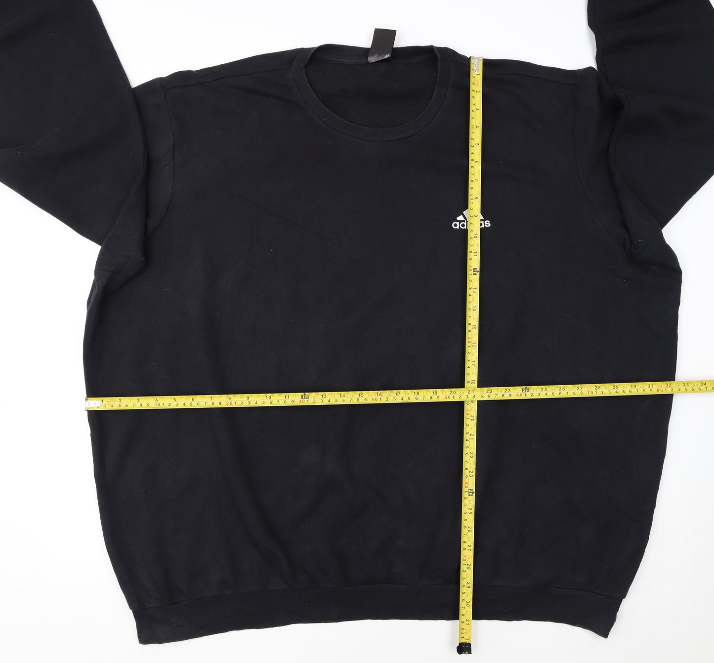 Adidas Mens Black 4XL Pullover Crew Neck Sweatshirt