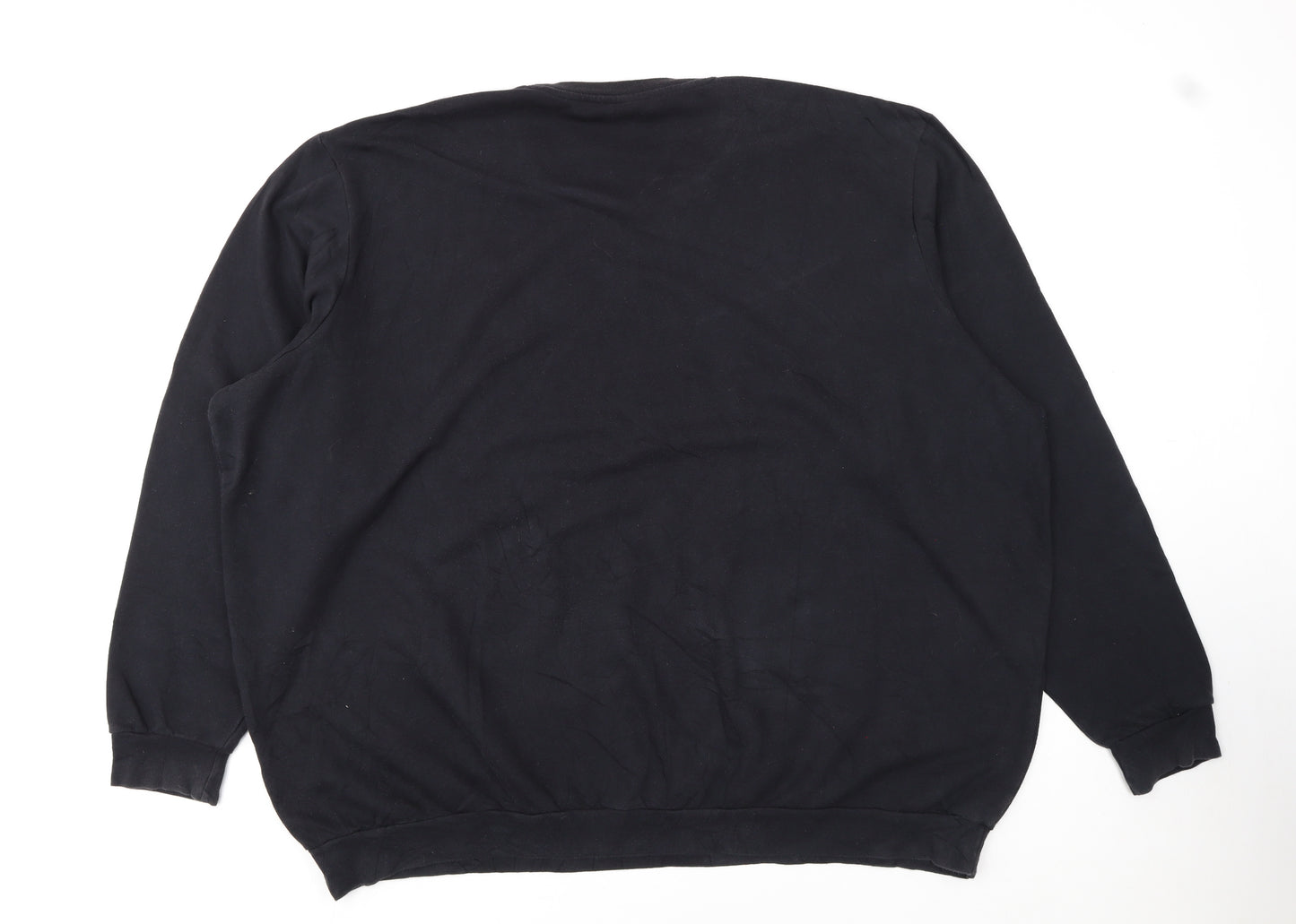 Adidas Mens Black 4XL Pullover Crew Neck Sweatshirt