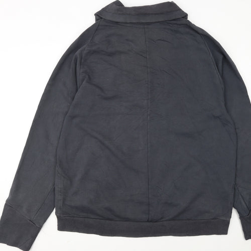 Nike Mens Black XL Basic Jacket Cotton Snap Wind-Resistant