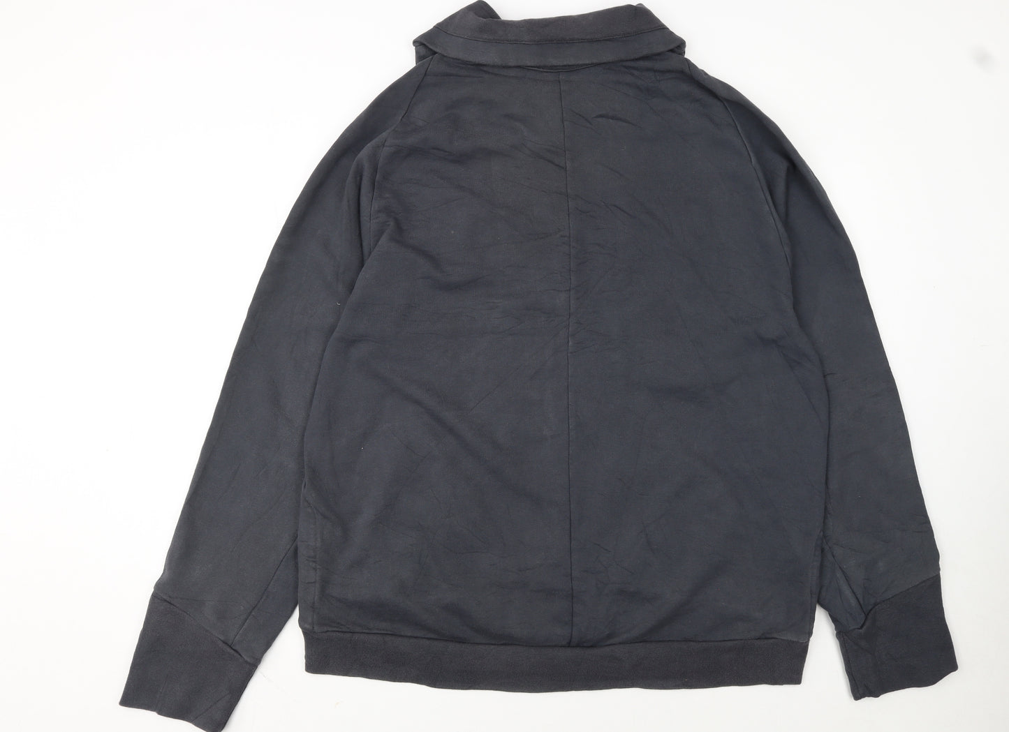 Nike Mens Black XL Basic Jacket Cotton Snap Wind-Resistant