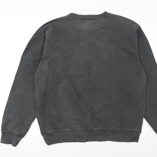 Carhartt Men's Grey Cotton Crew Neck Pullover Sweatshirt L
