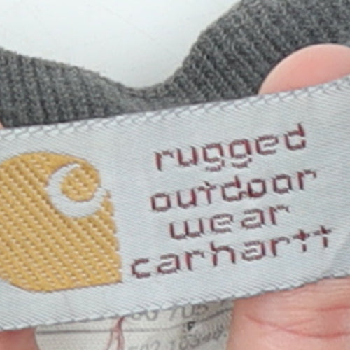 Carhartt Men's Grey Cotton Crew Neck Pullover Sweatshirt L