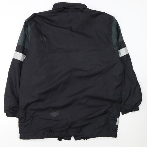 John Baner Men's Black Windbreaker Jacket Size 40 Regular Fit Outdoor