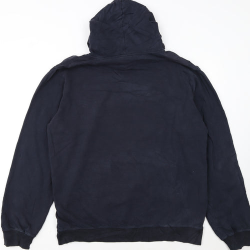 Champion Men’s Blue 2XL Pullover Hoodie Fleece Logo Sweatshirt