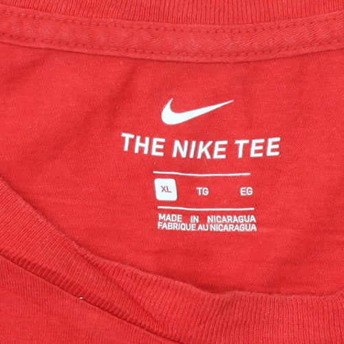 Nike Men's Red XL Air Graphic T-Shirt Short Sleeve Sports Tee