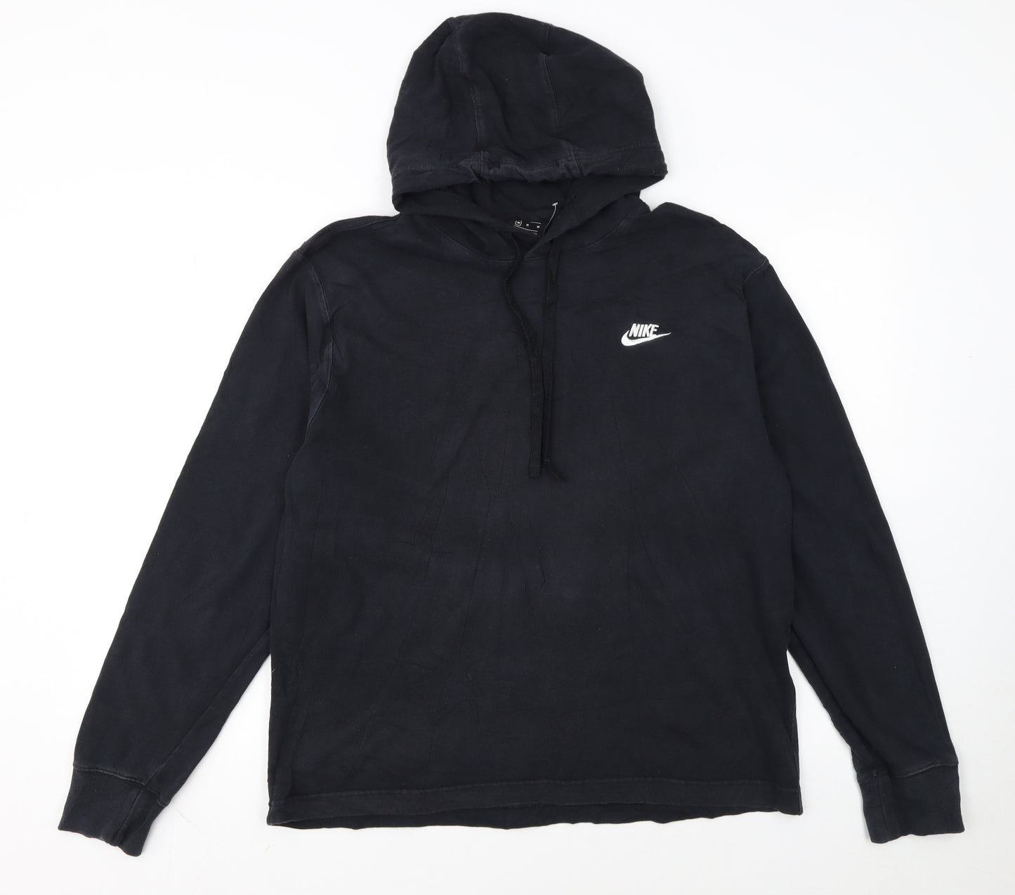 Nike Women’s Black Pullover Hoodie Medium 100% Cotton Logo Detail
