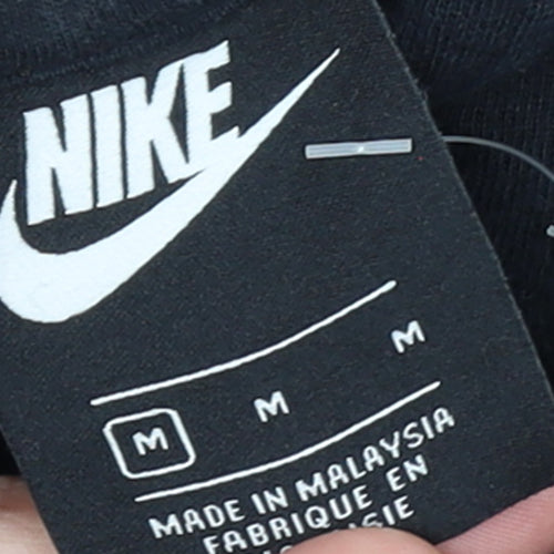 Nike Women’s Black Pullover Hoodie Medium 100% Cotton Logo Detail