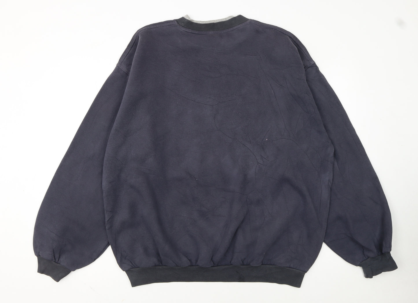 Timberland Men’s Navy Blue XL Pullover Sweatshirt Embroidered USA