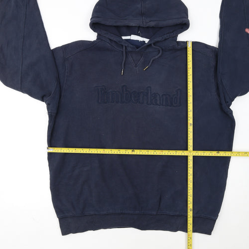 Timberland Men's Blue Pullover Hoodie 2XL Cotton Blend Outdoor Style