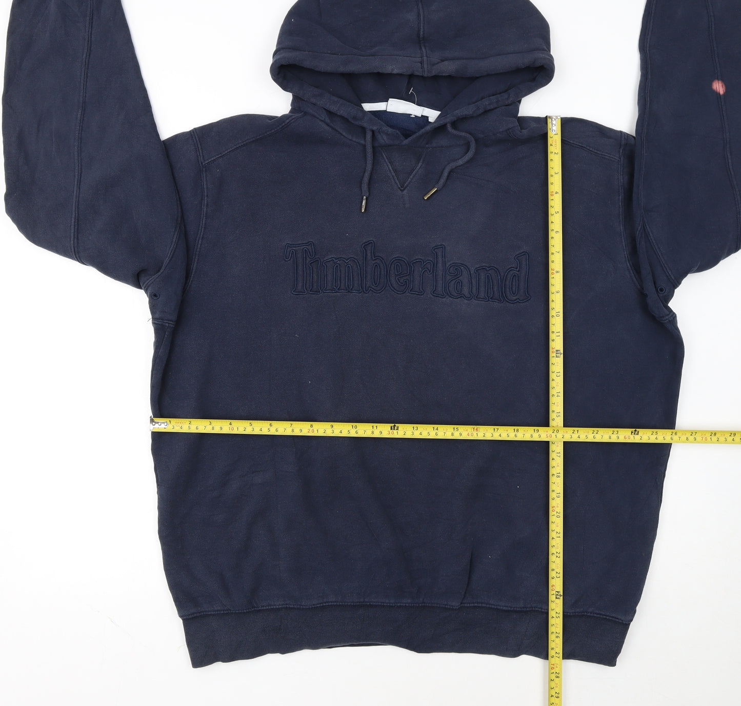 Timberland Men's Blue Pullover Hoodie 2XL Cotton Blend Outdoor Style