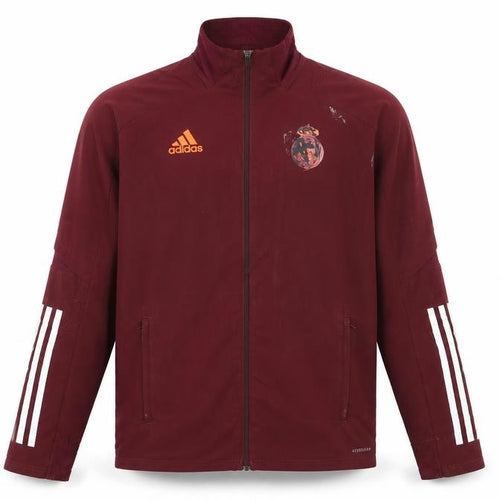Adidas Men's Brown Aeroready Football Track Jacket Size M