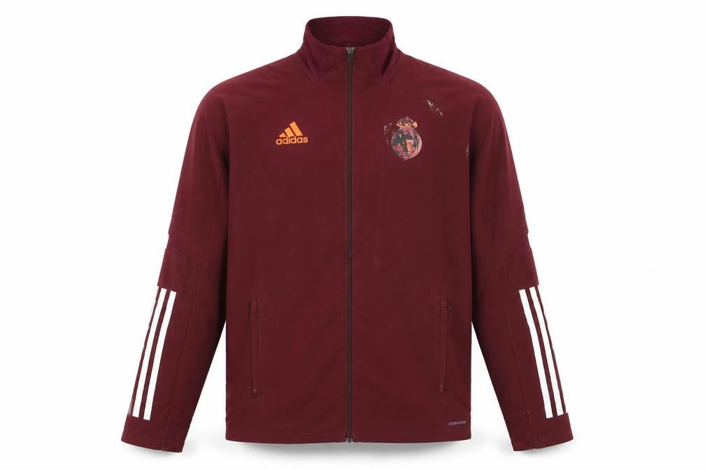 Adidas Men's Brown Aeroready Football Track Jacket Size M
