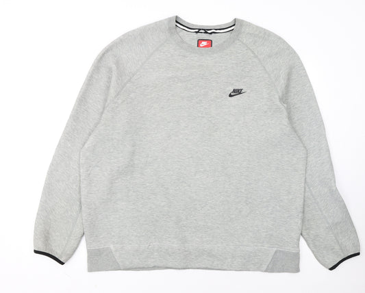 Nike Men's Grey 2XL Pullover Crew Neck Sweatshirt