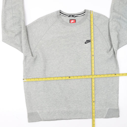 Nike Men's Grey 2XL Pullover Crew Neck Sweatshirt