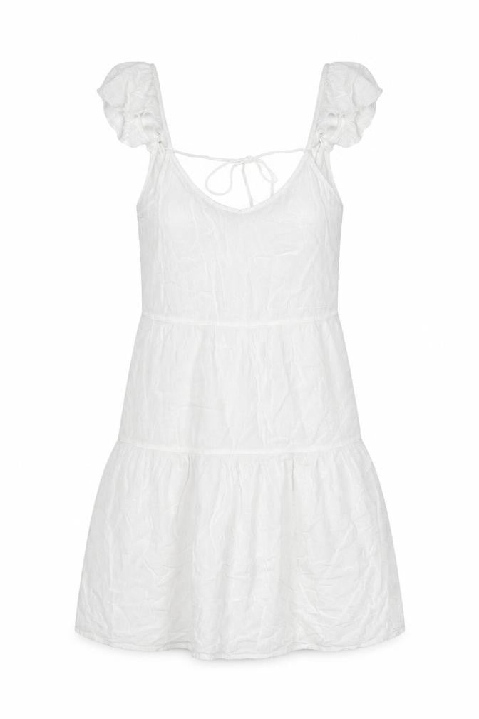 New Look Women’s White Cover Up Dress S Holiday Beach Lightweight
