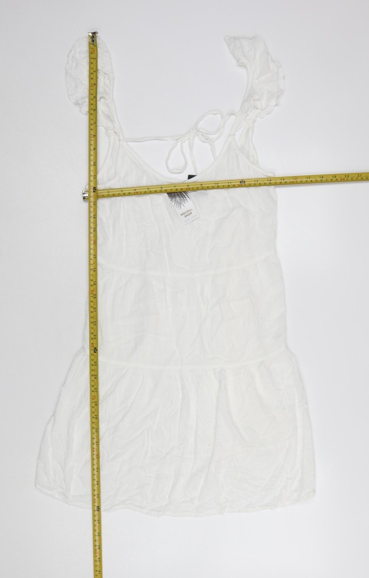 New Look Women’s White Cover Up Dress S Holiday Beach Lightweight