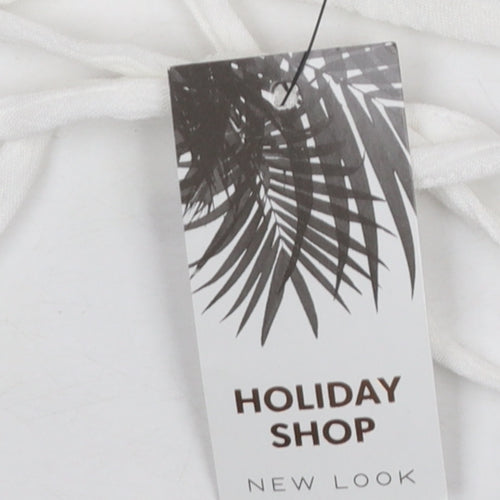 New Look Women’s White Cover Up Dress S Holiday Beach Lightweight