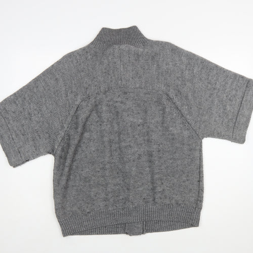 Kaliko Women's Grey Cable-Knit Button Cardigan Size 16