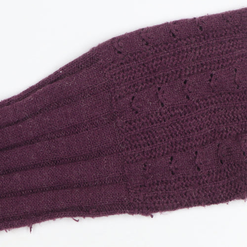 La Redoute Women Purple Knit Long Sleeve Open Cardigan Size 18/20