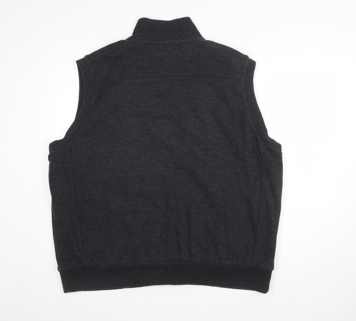 Marks and Spencer Blue Harbour Men's Grey 2XL Sleeveless Full Zip Vest