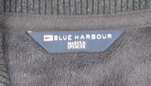 Marks and Spencer Blue Harbour Men's Grey 2XL Sleeveless Full Zip Vest