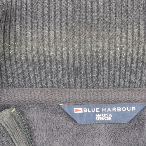 Marks and Spencer Blue Harbour Men's Grey 2XL Sleeveless Full Zip Vest