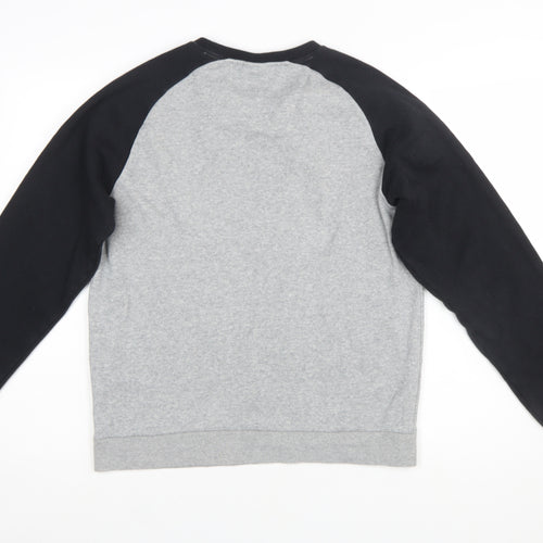 Champion Boys Grey & Black Pullover Sweatshirt 2XL 15-16 Years Logo Print