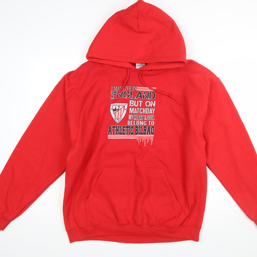 Gildan Men's Red Athletic Bilbao Pullover Hoodie L