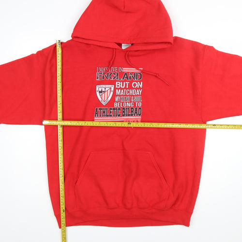 Gildan Men's Red Athletic Bilbao Pullover Hoodie L