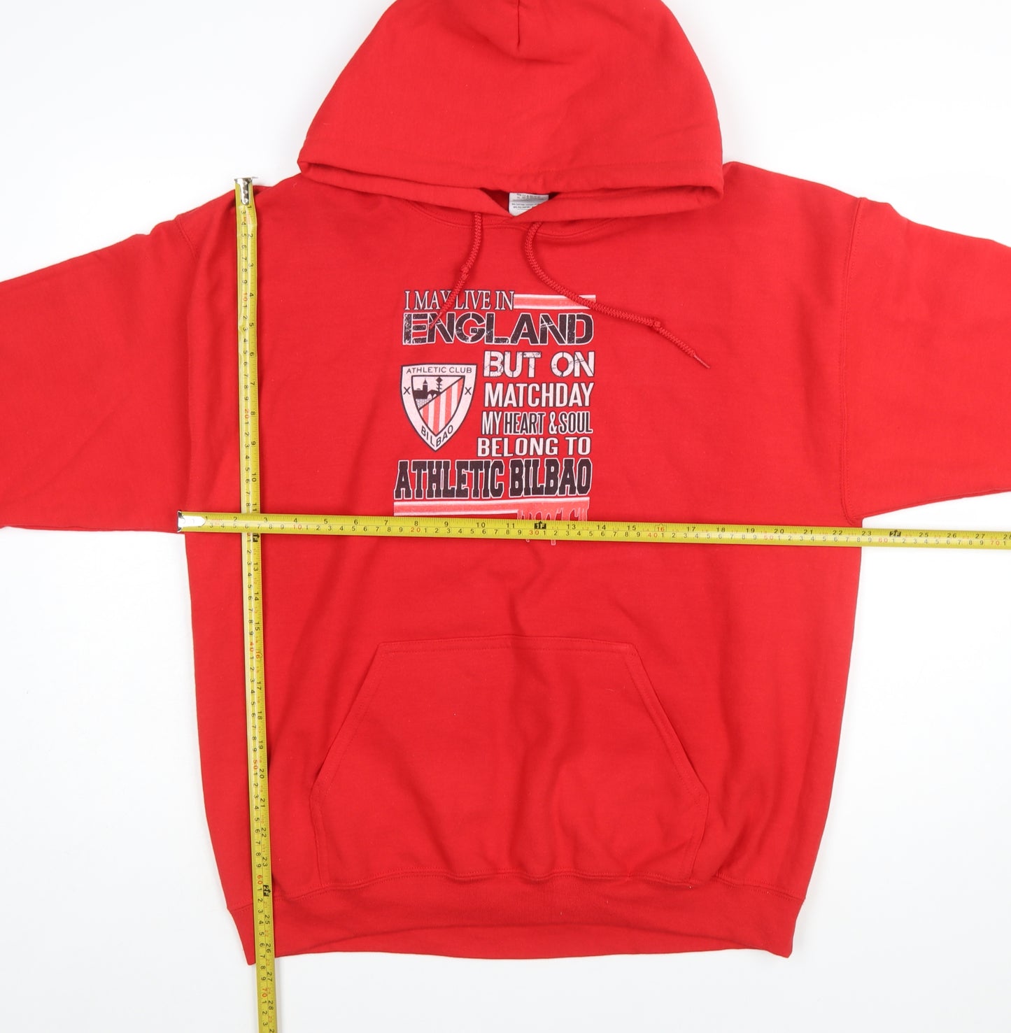 Gildan Men's Red Athletic Bilbao Pullover Hoodie L