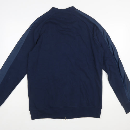 Livergy Men's Blue Full Zip Graphic Sweatshirt Size M