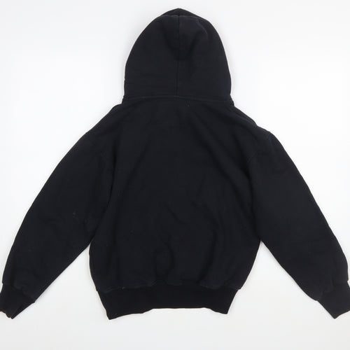 RS USA INC Womens Black XS Pullover Hoodie New York City Graphic Cotton Blend