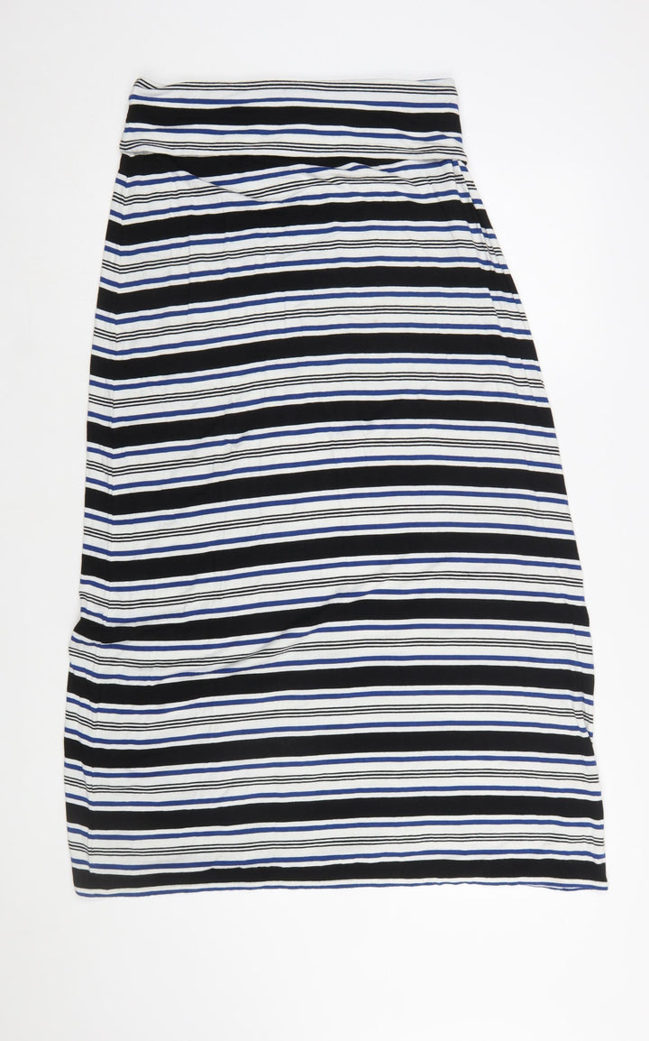 Max Studio Women’s Multicoloured Striped Midi Skirt Size M