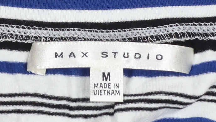 Max Studio Women’s Multicoloured Striped Midi Skirt Size M