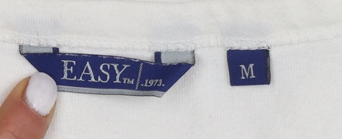 EASY 1973 Men’s White Graphic Ocean Drive T-Shirt Size M