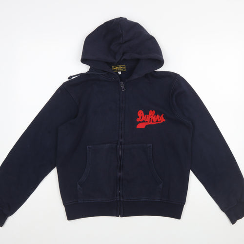 Duffer Sportswear Women's Navy Full Zip Hoodie Size 12