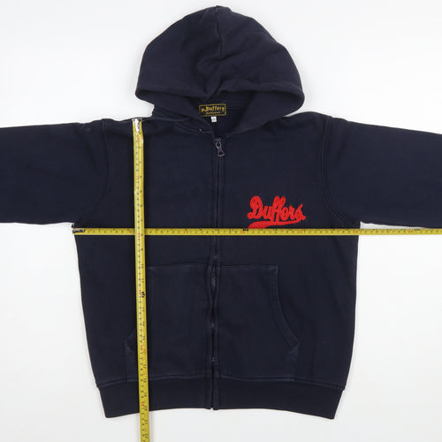 Duffer Sportswear Women's Navy Full Zip Hoodie Size 12