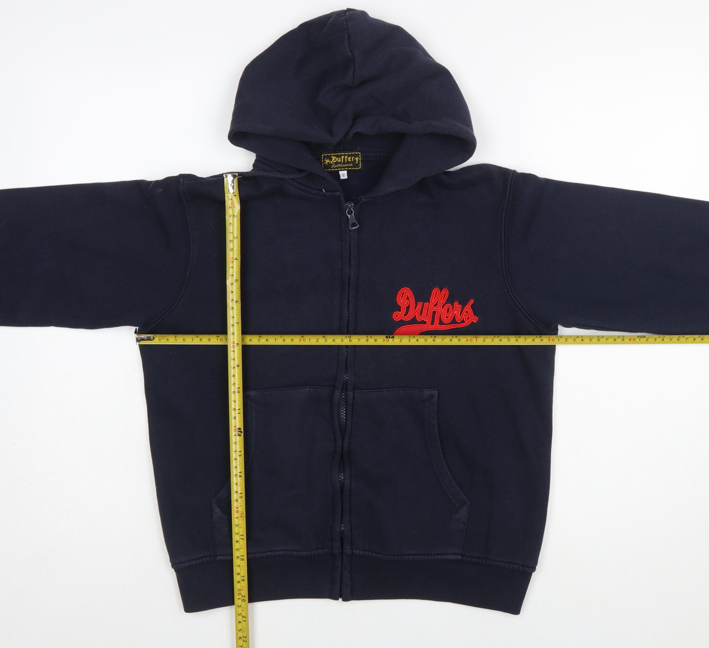 Duffer Sportswear Women's Navy Full Zip Hoodie Size 12