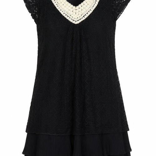 Jasmine London Women’s Black Lace Beaded Shift Dress Size S