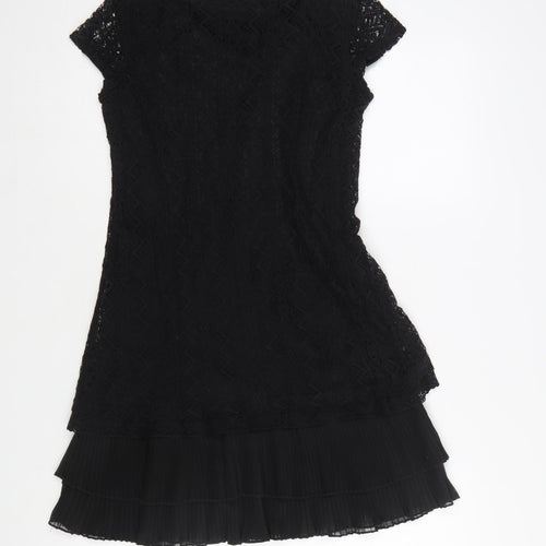 Jasmine London Women’s Black Lace Beaded Shift Dress Size S