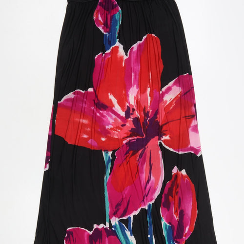 Mizumi Women’s Multicoloured Floral One Shoulder Long Dress M