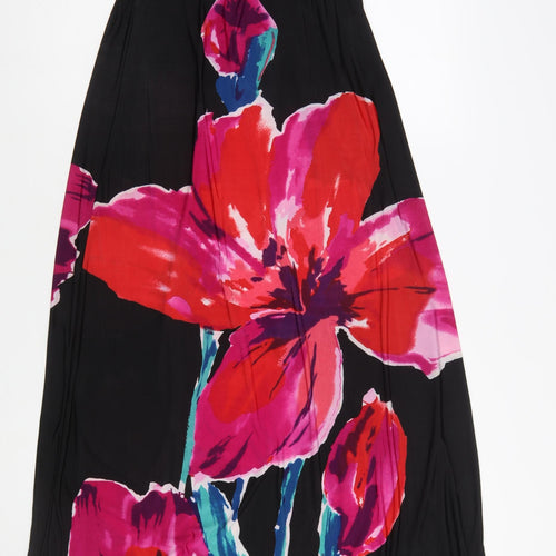 Mizumi Women’s Multicoloured Floral One Shoulder Long Dress M
