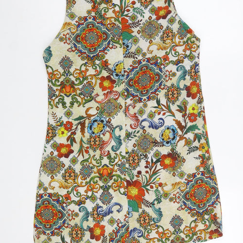 Glamorous Womens Multicoloured Floral Shift Dress Size M
