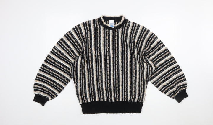 BHS Womens Multicoloured Striped Acrylic Knit Jumper Size 10-12